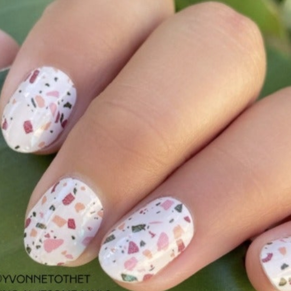 Stocking Stuffer! Color Street 100% Real Nail Polish Strips in Back In Tile - Picture 3 of 8